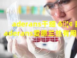 aderans干细 🦢 胞（aderans爱德兰丝有用吗）